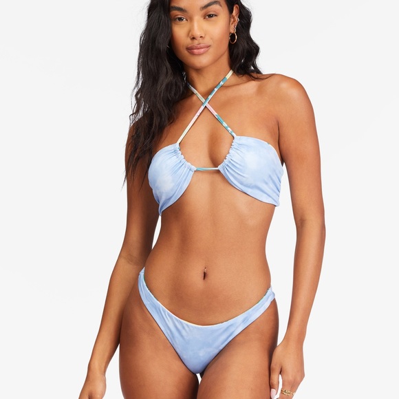 π₯π₯BILLABONG - RIDES AND TIDES REVERSIBLE BANDEAU TANGA BIKINI SETπ₯π₯ - Picture 7 of 10